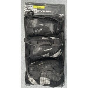Adult Skateboard Knee Pads Elbow Wrist Guards Medium DBX Set